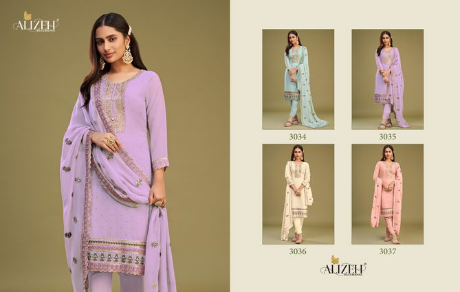 Almora Vol 9 By Alizeh Embroidery Designer Salwar Suit Wholesale Suppliers In Mumbai
